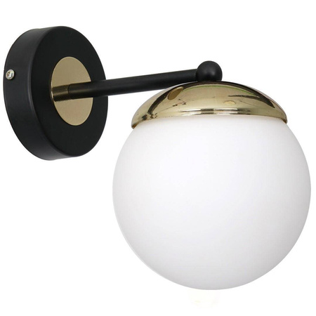Kinkiet SPARTA BLACK / GOLD 1xE14 (MLP6512) - Eko-Light