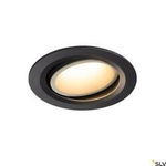 NUMINOS® MOVE DL L, wewnętrzna oprawa sufitowa wpuszczana LED, czarna/biała 3000 K 55° obrotowa i pochylana (1003656) - SLV