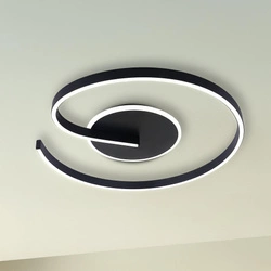 Lampa sufitowa LORENZO BLACK 22W LED (ML1848) - Milagro