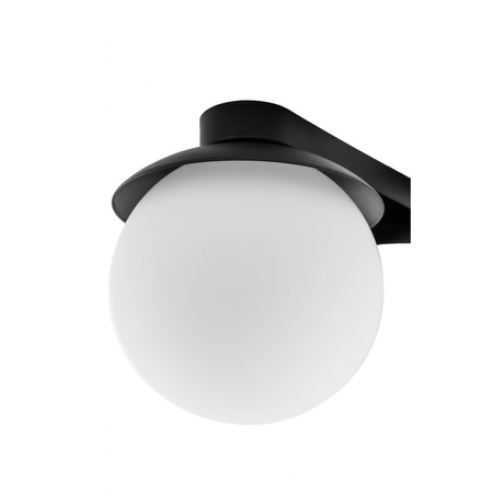 KUUL B czarna lampa sufitowa / plafon z podwyższoną szczelnością IP44 (KLB320S0) - Ummo