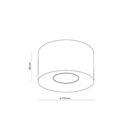 Lampa sufitowa ORION czarna (3236) - TK Lighting