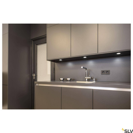 DL 126, lampa wpuszczana, LED, 3000K, okrągła, metal szczotkowany, 2,8 W, ze sprężynami piórowymi (112225) - SLV