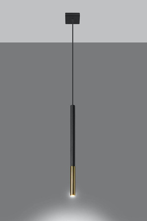 Lampa wisząca MOZAICA 1 czarny/złoto (SL.0891) - Sollux