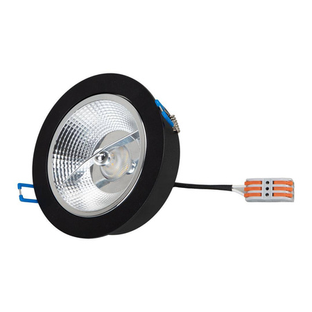 Oprawa podtynkowa Redondo Czarny 1xAR111 GU10 (ML1076) - Milagro