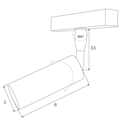 MAXLIGHT M0008N REFLEKTOR MAGNETYCZNY SYSTEM ON/OFF 5W 361LM 3000K