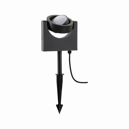 Reflektor ogrodowy SWIVEA Led 8W 3000K IP44 460lm 230V ciemny szary/ aluminium (PL94408) - PAULMANN