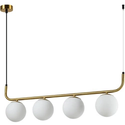 Lampa wisząca Alisa 4 złota/biała (LP-005/4L GD) - Light Prestige