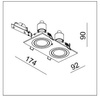 Oprawa LED DL-5602-GU10 White IP20  (03362B) - ZARlight