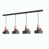 PENDANT LIGHT 4XE27 MAX 40W BLACK (1993-B Zambelis) - Zambelis