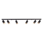 Oprawa Pipe Ring Spot Czarny 6xGU10 (ML2075) - Milagro