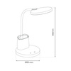 Lampka biurkowa SCUOLA WHITE 5W LED (ML1016) - Milagro