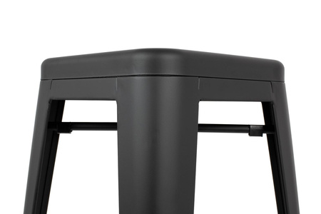 Krzesło barowe TOWER 66 (Paris) czarne (KH010100962) - King Home