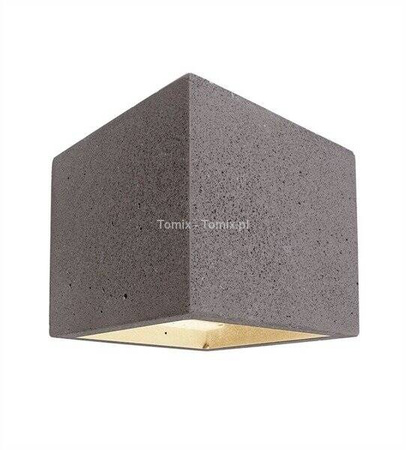 Kinkiet betonowy CUBE kol. ciemnoszary (D341184)