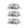 Choose 3szt. Oprawka ruchoma max. 3x10W 230V 51mm Chrom Aluminium (PL92488) - PAULMANN