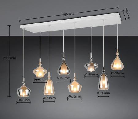 Kaskadowa lampa wisząca Kaskadowa lampa wisząca ALDEA (349400817) - Trio