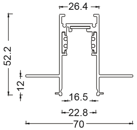 Szyna magnetyczna LWQ-1M-TRIM Magneto (Abigali-LWQ-1M-TRIM)