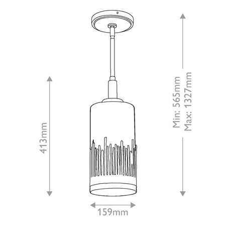 Lampa wisząca Sawgrass - 1 źródło światła - Płatkowe złoto (QN-SAWGRASS-MP-DG-O) - Quintiesse