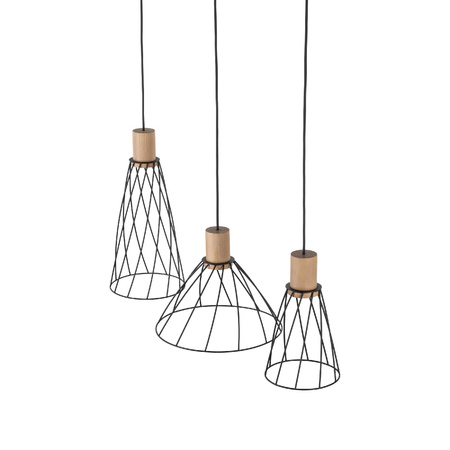 Lampa wisząca MODESTO WOOD SOSNA 3 listwa (10158) - TK Lighting