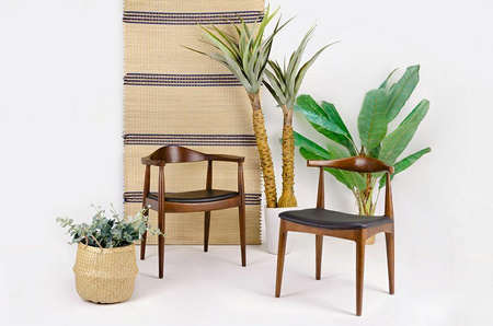 Krzesło KENNEDY ciemnobrązowe - drewno jesion, ekoskóra (DC-604.DARK.BROWN) - King Home