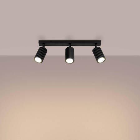 Plafon KARBON 3L czarny (SL.1581) - Sollux Lighting