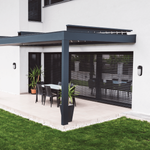 OUTDOOR WALL LIGHT LED 10W 3000K ALUMINIUM BLACK (E318 Zambelis) - Zambelis
