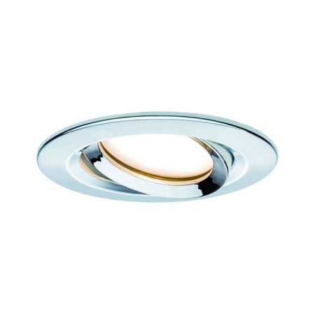 Oprawa wbudowana Nova Plus Coin IP65 ściemniana ruchoma LED 1x6,8W 633lm 2700K Chrom/Aluminium (PL93683) - PAULMANN