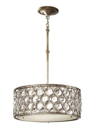 Lampa wisząca LUCIA kol. OKSYDOWANE SREBRO (FE/LUCIA/B) - Feiss- Elstead Lighting - żyrandol