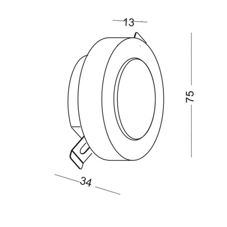 Lampa Schodowa LESEL 009B (1009B2103) - Elkim Lighting