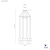 Lampa Wisząca MARYON (0081.32.BRL) - Vivida