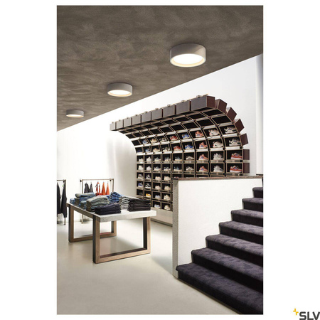 PLASTRA, lampa sufitowa, LED, kolor biały, gips, 3000K (148005) - SLV