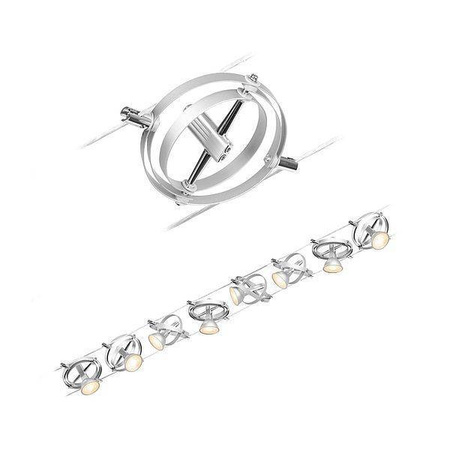 System linkowy DC zest Cardan max.8x7W GU5,3 Chr-m /Chrom 230V/12V DC 60VA metal (PL94490) - Paulmann