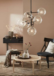 Lampa Wisząca ANDREW 6L Black/Clear (107748)
