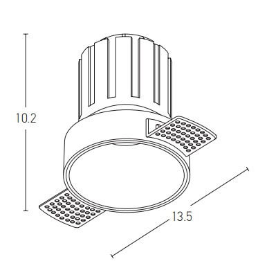 TRIMLESS SPOT LED 9W WHITE (S096 Zambelis) - Zambelis