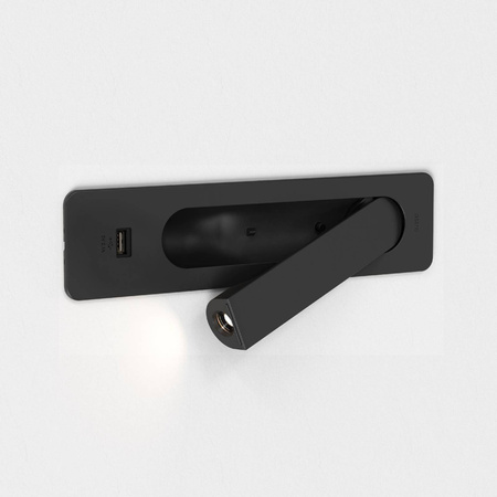 Lampka do Czytania Keta USB Matowy Czarny (1437004) - Astro Lighting
