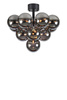 Lampa sufitowa MERLOT Plafond 13L Matt Black/Smoke (108845) Markslojd