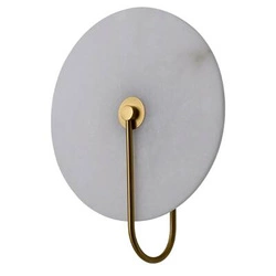 Marmurowy Kinkiet Cyntia 1xLED złoty  (WL0115) - Yaskr