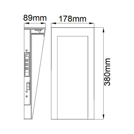 Kinkiet zewnętrzny Taper (HK-TAPER-M-TBK) - Elstead Lighting