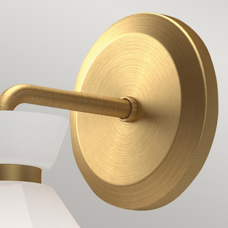 Kinkiet Halston - 1 źródło światła - Szczotkowane złoto (ALM-HALSTON-1WB-GD) - Elstead Lighting