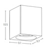 OUTDOOR WALL LIGHT LED 4W CONCRETE (E253 Zambelis) - Zambelis