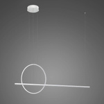 Lampa wisząca Linea No.2 120 40cm biała 4k (LA087/PX120_40_4k_white) - ALTAVOLA DESIGN