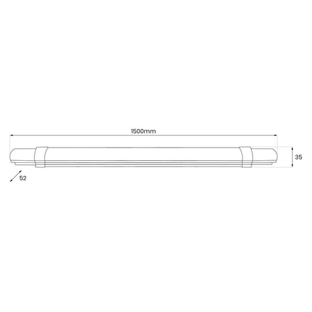 Listwa Led Batten 48W 150cm 5200lm 4000K IP65 (EK0852) - Eko-Light