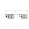 VERTICAL WHITE SPOT 2xGU10 (ML0305) - Milagro