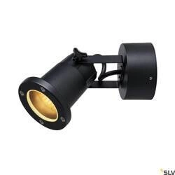 NAUTILUS WL, QPAR51, lampa ścienna natynkowa, outdoor, kolor czarny (1002867) - SLV