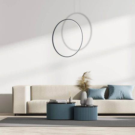 Lampa wisząca Saturno Black 46W LED (ML8856) - Milagro