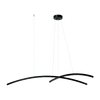 LED PENDANT LIGHT 45W 3000K  ALUMINUM &ACRYLIC BLACK (20130 Zambelis) - Zambelis