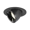 NUMINOS® GIMBLE M, oprawa sufitowa wpuszczana czarna/chromowana 3000 K 40° (1005944) - SLV