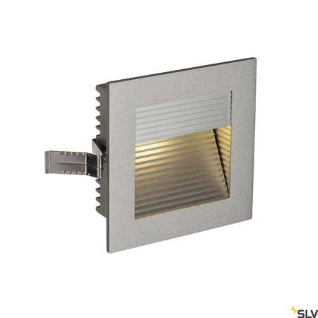 FRAME CURVE, lampa wpuszczana, LED, 3000K, kwadratowa, srebrnoszara, ze sprężynami piórowymi (111292) - SLV