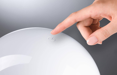 Lampka stołowa akumulatorowa ONZO LED 3-STEP DIM USB-C 2.6W 240lm 2700K IP44 biały połysk / tworzywo sztuczne (PL76995) - PAULMANN