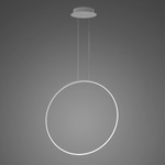 Lampa wisząca Ledowe Okręgi No.1 X 80cm 4k srebrna Dali (LA073/X_80_in_4k_silver_Dali) - ALTAVOLA DESIGN