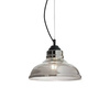 Lampa wisząca Bistro kol. przydymione szkło (112343) Ideal Lux - żyrandol